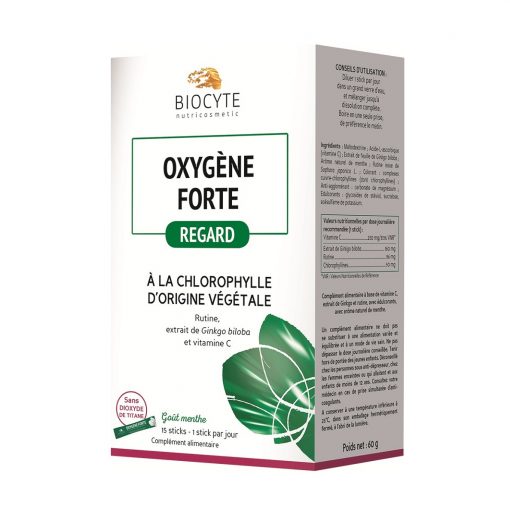 Bột diệp lục cải thiện lão hóa, giảm thâm quầng mắt Biocyte Oxygène Forte 1