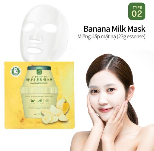 Mặt nạ sữa chuối PUCLAIR Banana Milk Mask 10 gói 1