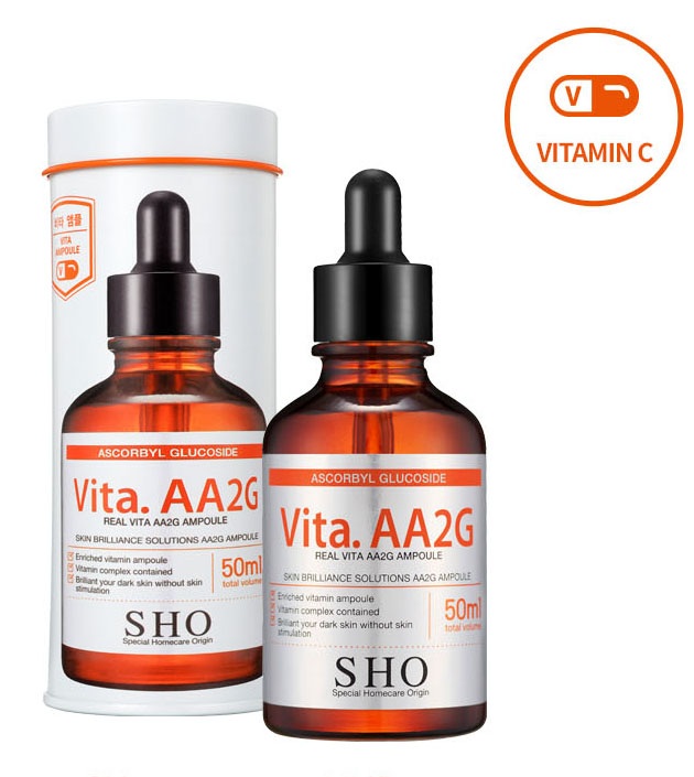Tinh chất chứa AA2G giàu dưỡng chất Sho Vita.AA2G Real Ampoule 50ml 2